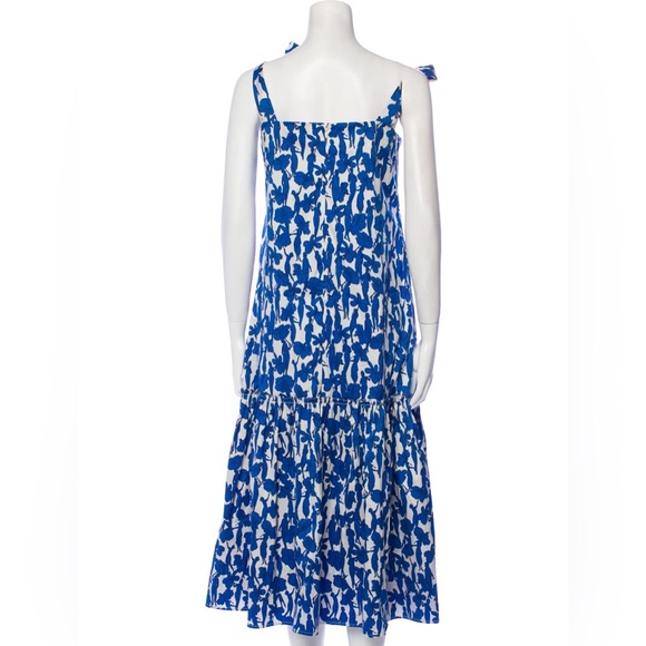Tory Burch DROP WAIST TIE-SHOULDER DRESS - Picture 4 of 5